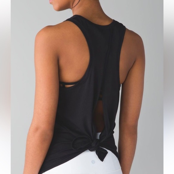 Lululemon All Tied Up Tank Top Black - Picture 1 of 11